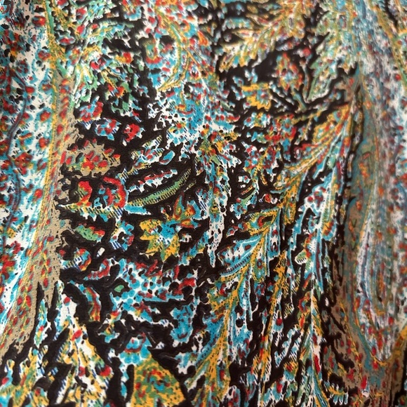 Newbury Kustom Boho Paisley Wrap Dress – Size Large - Picture 7 of 7